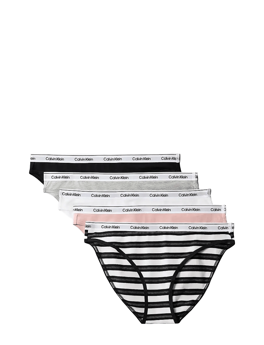 Calvin Klein - BIKINI 5PK - briefs - black classic white triple stripe s - 1
