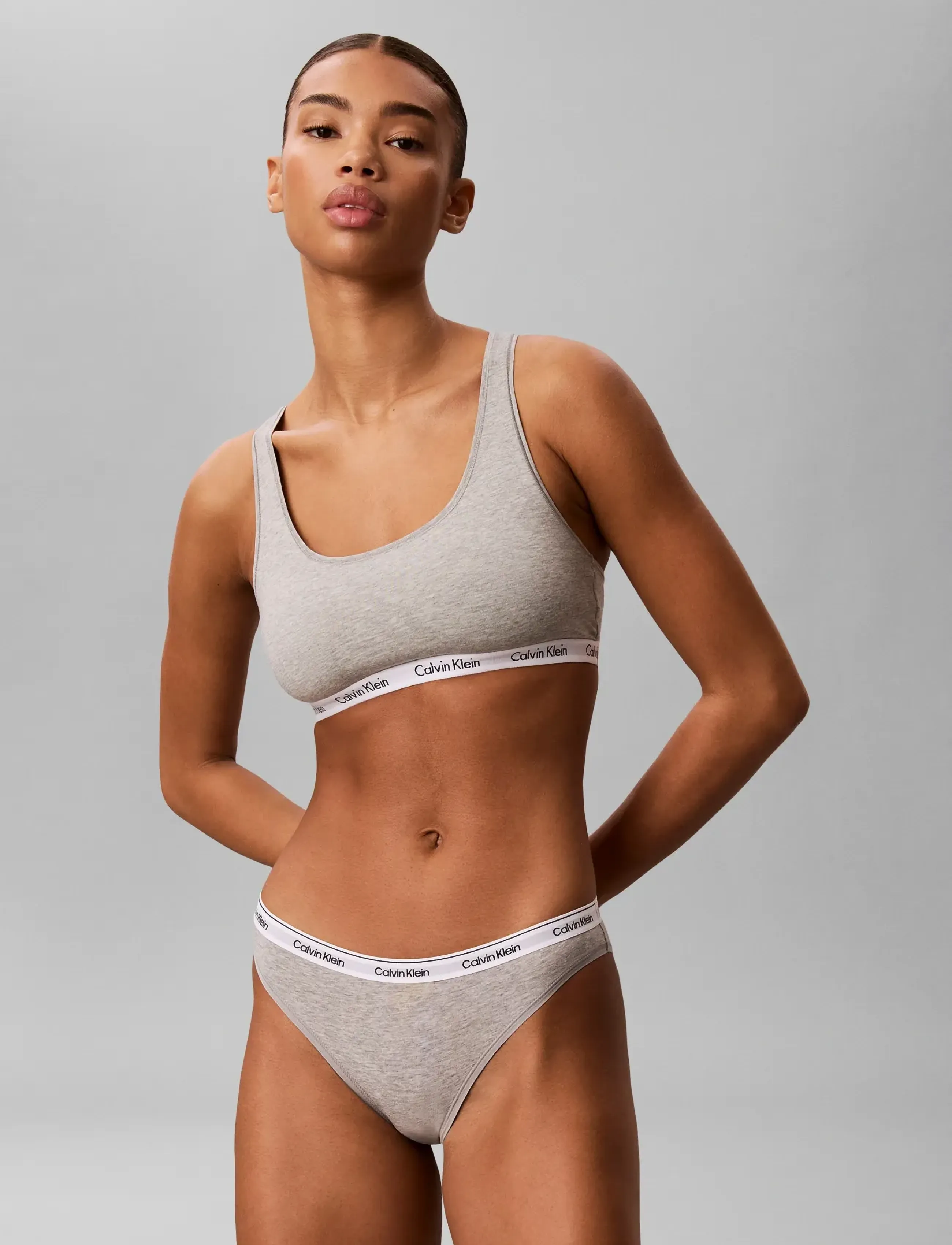Calvin Klein Bikini 5Pk, Kvinder, Multipakke Bikini Trusser, Grå, Str: L