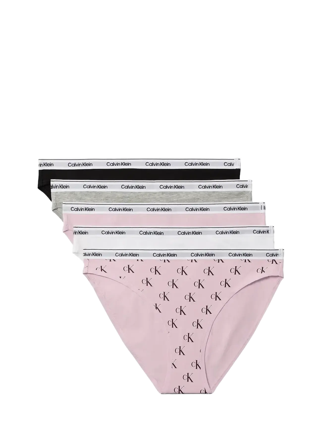 Calvin Klein - BIKINI 5PK - briefs - black grey heather hawaii orchid cl - 1