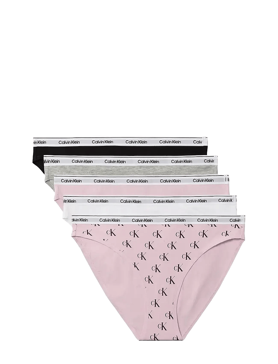 Calvin Klein - BIKINI 5PK - püksikud - black grey heather hawaii orchid cl - 1
