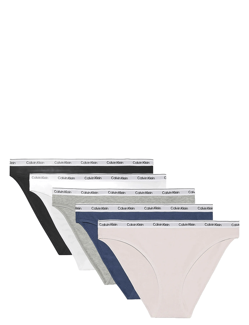 Calvin Klein - BIKINI 5PK - slips - black white grey heather potpourri - 1