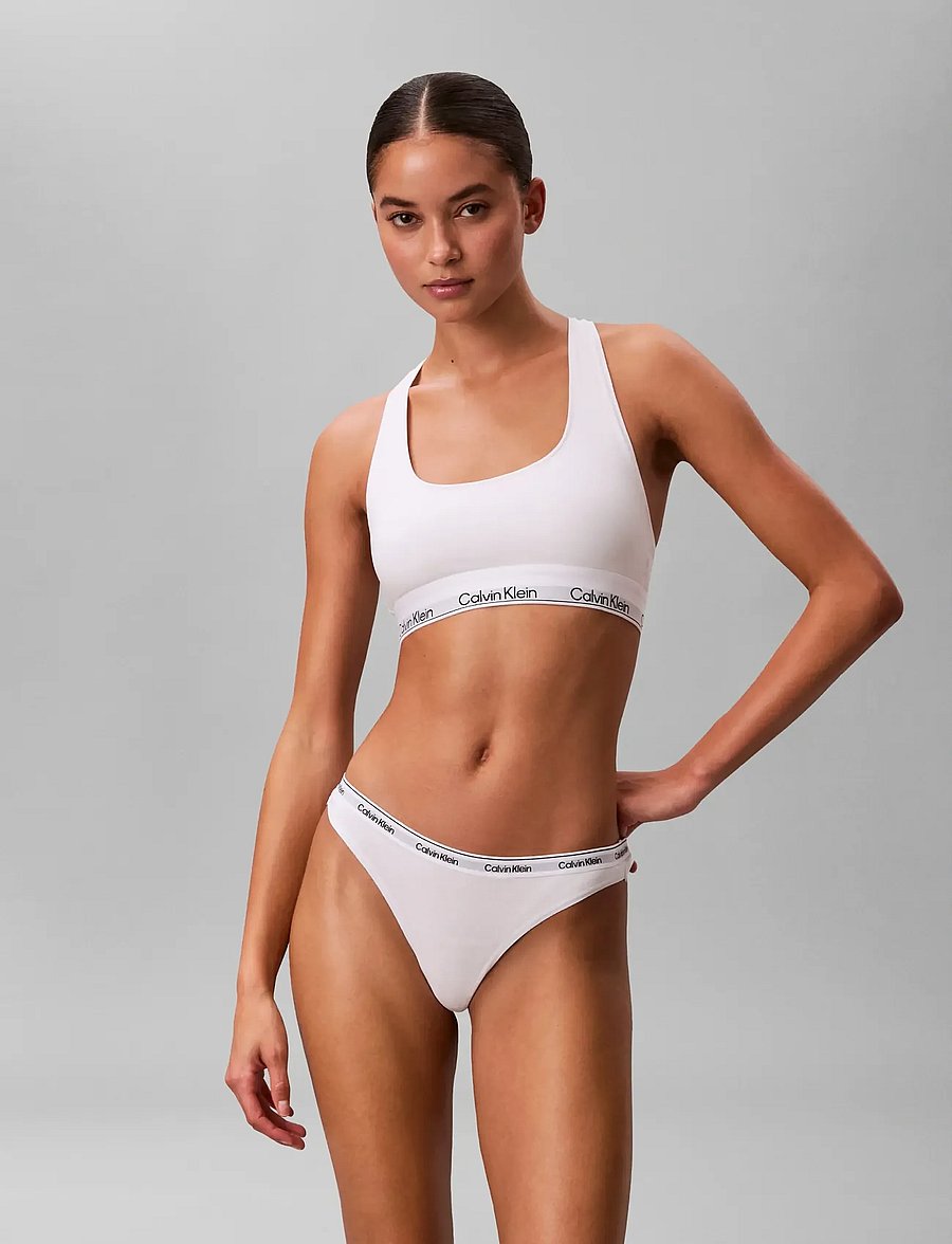 Calvin Klein - THONG 3PK - stringid - black white grey heather - 3