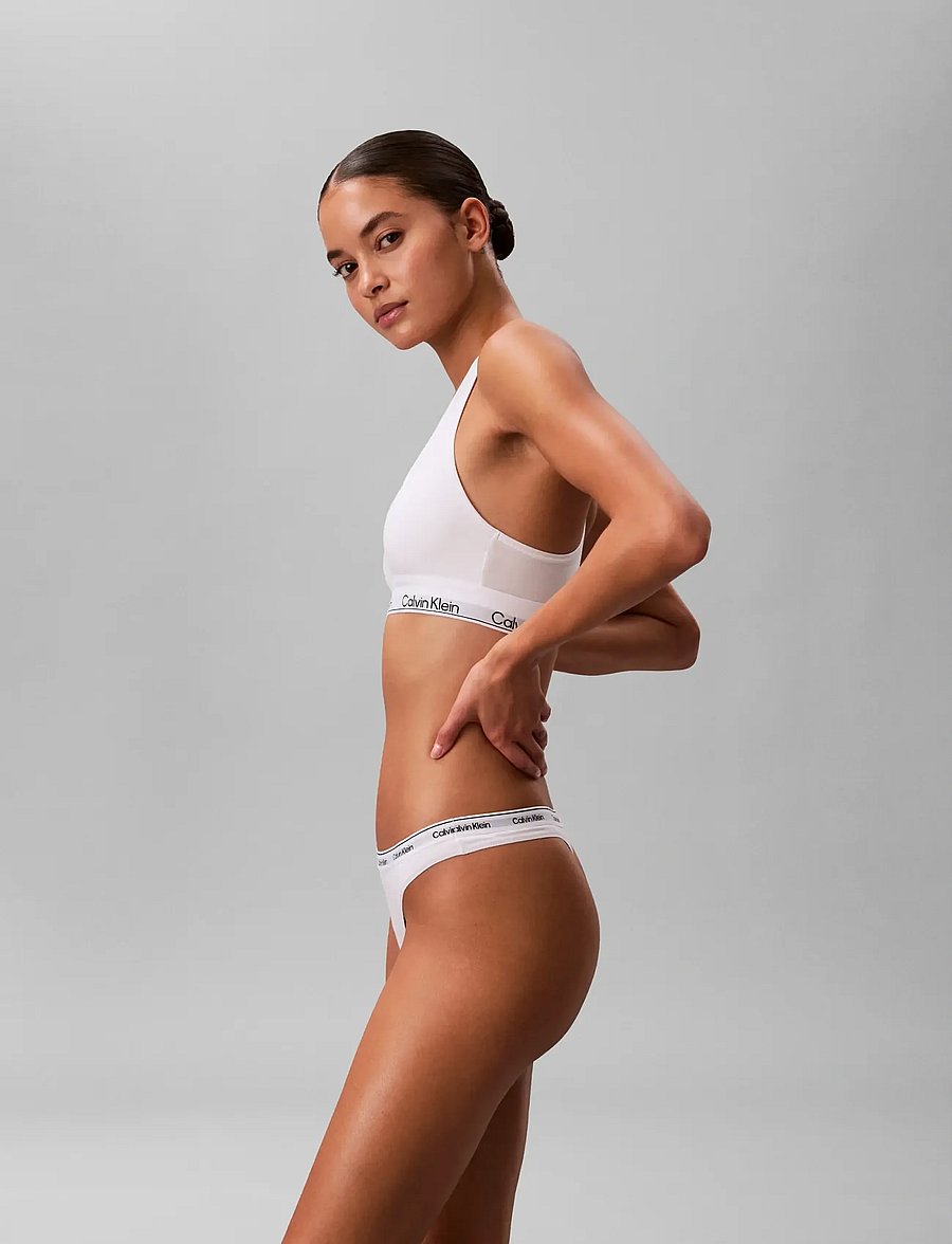 Calvin Klein - THONG 3PK - stringid - black white grey heather - 5