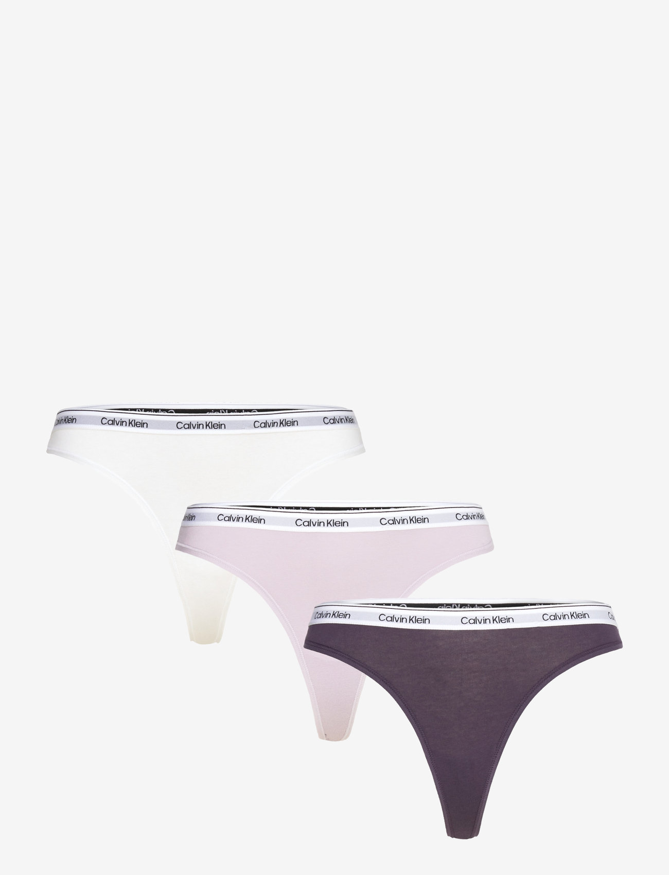Calvin Klein - THONG 3PK - stringtrusser - nightshade/lilac sugar/white - 1
