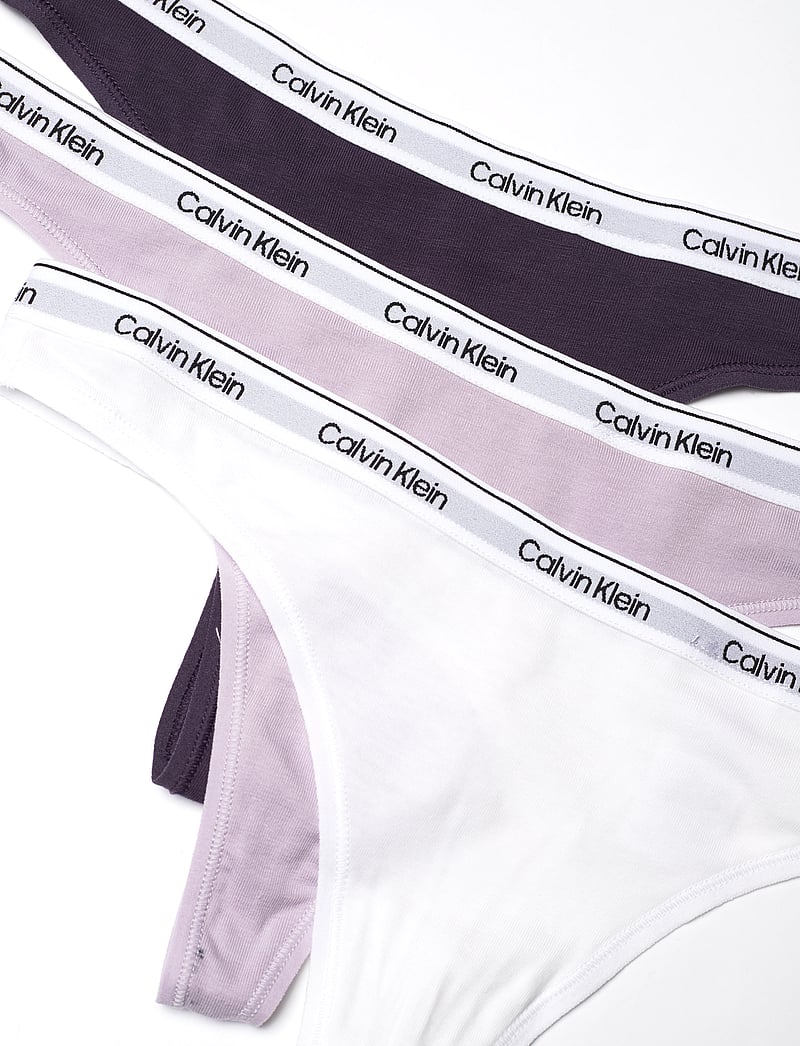 Calvin Klein - THONG 3PK - stringtrusser - nightshade/lilac sugar/white - 4