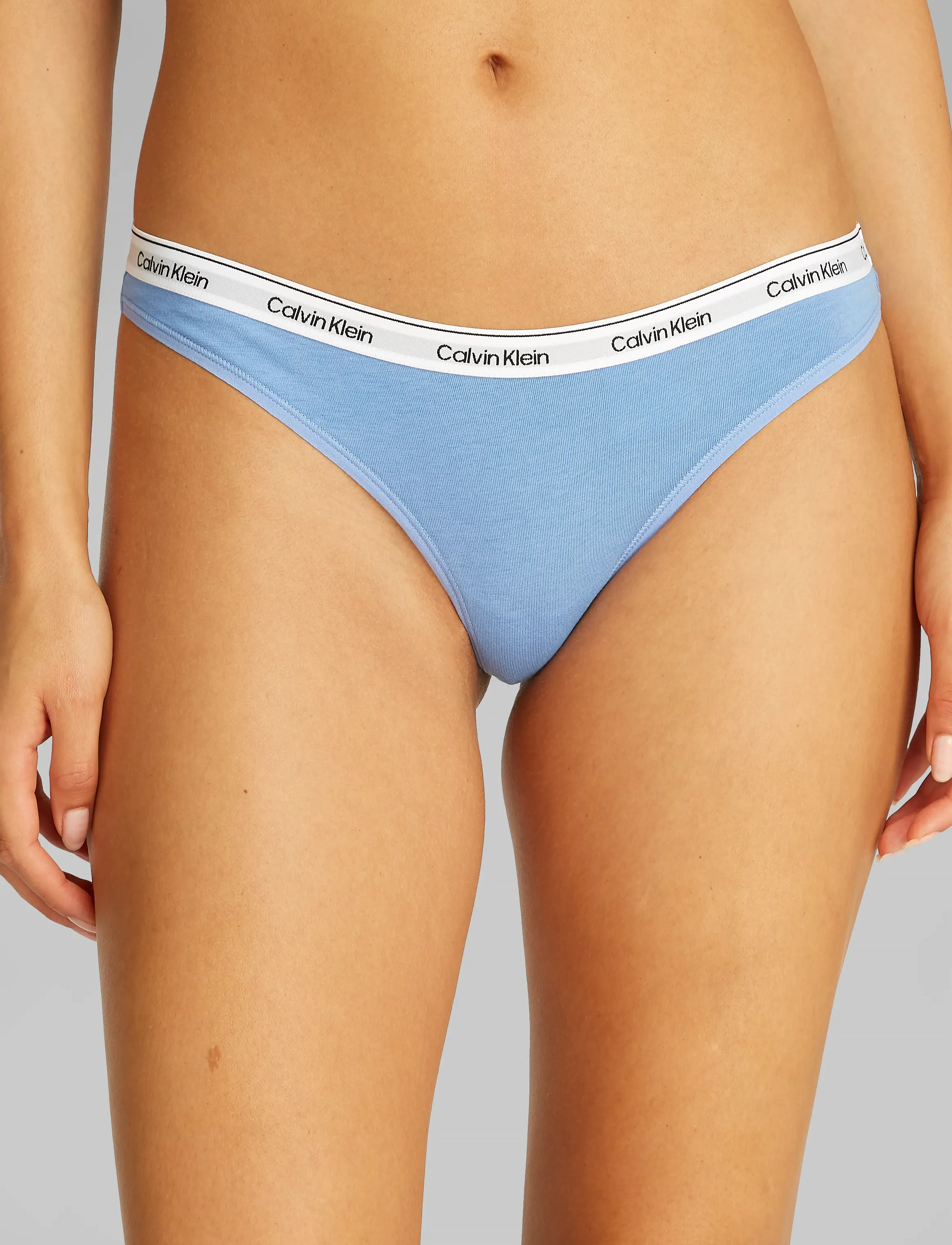Calvin Klein - THONG 3PK - stringtrusser - sterling blue/black/glacier - 4