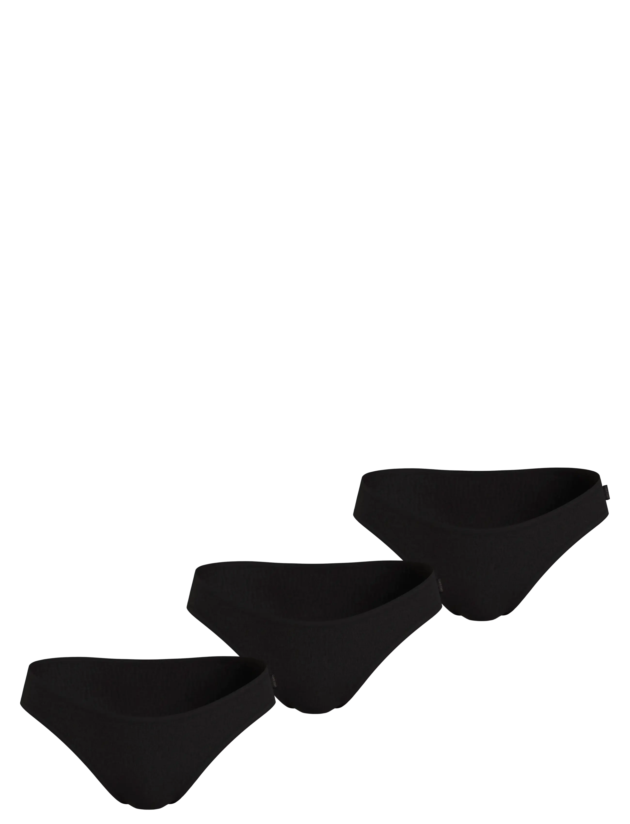 Calvin Klein BIKINI 3 PK - Slips - BLACK  BLACK  BLACK / black