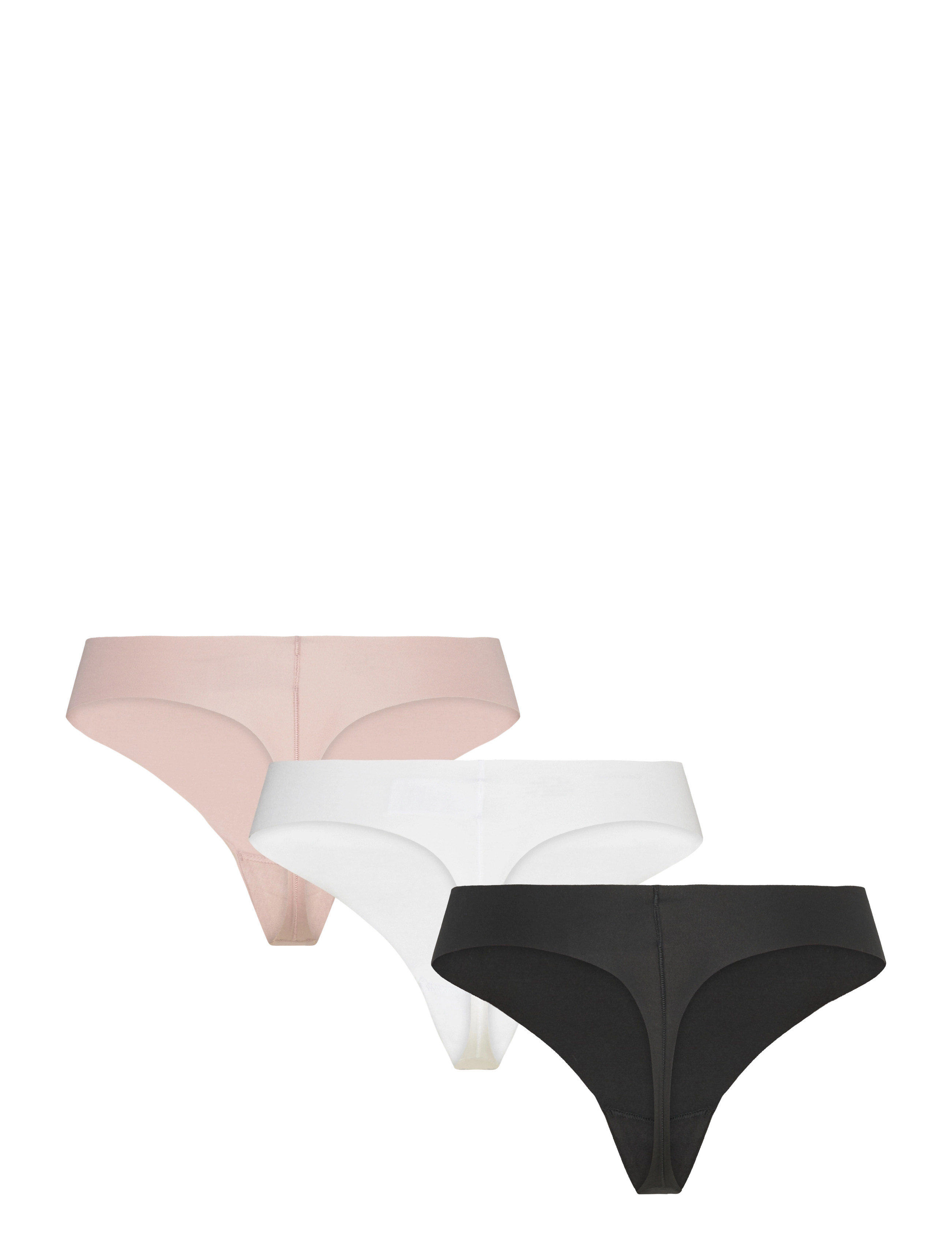 Calvin Klein - THONG 3PK - black/white/subdued - 1