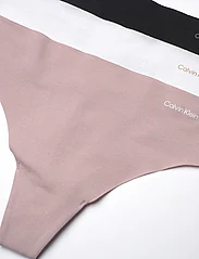 Calvin Klein - 3 PACK THONG (MID-RISE) - seamless trusser - black/white/subdued - 2