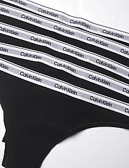 Calvin Klein - 5 PACK THONG (LOW-RISE) - stringit - black/black/black/black/black - 2