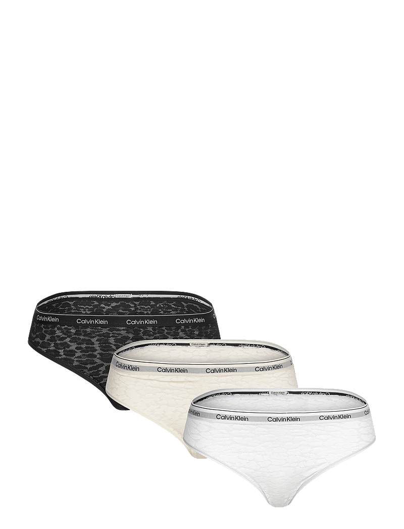 Calvin Klein - BRAZILIAN 3PK - brazilian trusser - black/chalk/halogen blue - 1