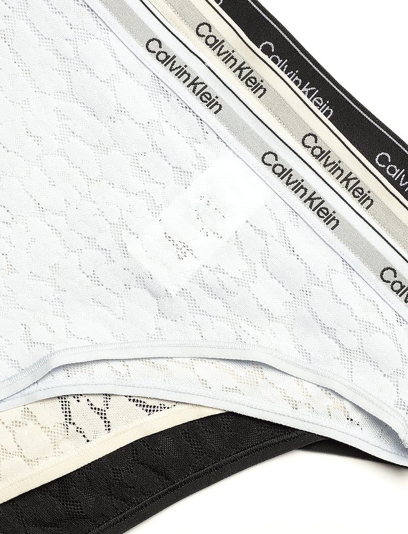 Calvin Klein - BRAZILIAN 3PK - brazilian trusser - black/chalk/halogen blue - 5