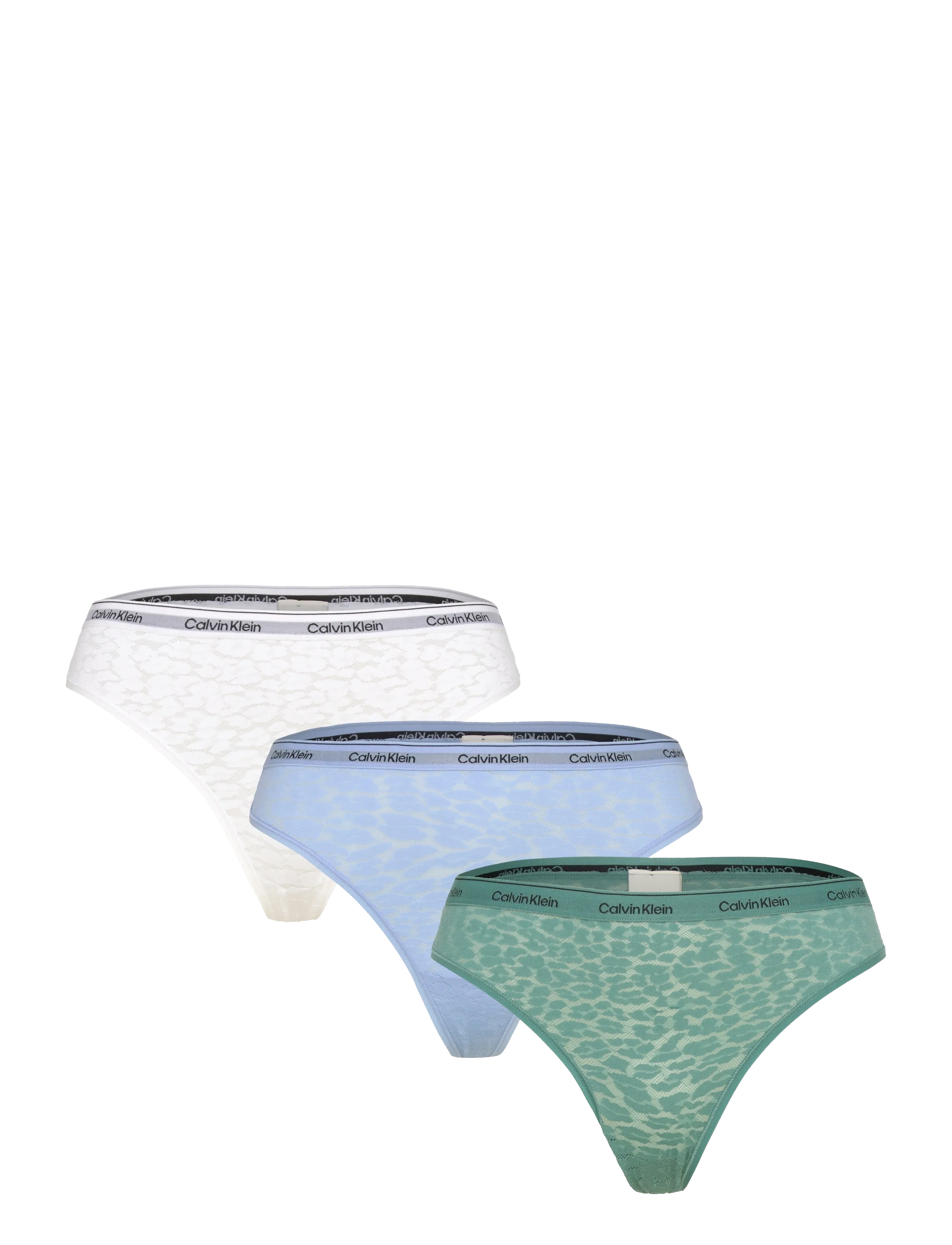 Calvin Klein Brazilian 3 Pk, Kvinder, Leopardprint Brazilians Trusser 3-Pak, Multi/mønstret, Str: XS