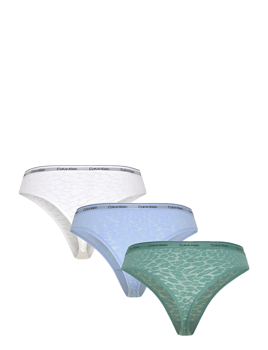 Calvin Klein - BRAZILIAN 3 PK - brazilian trusser - slate turquoise frozen fjord white - 2