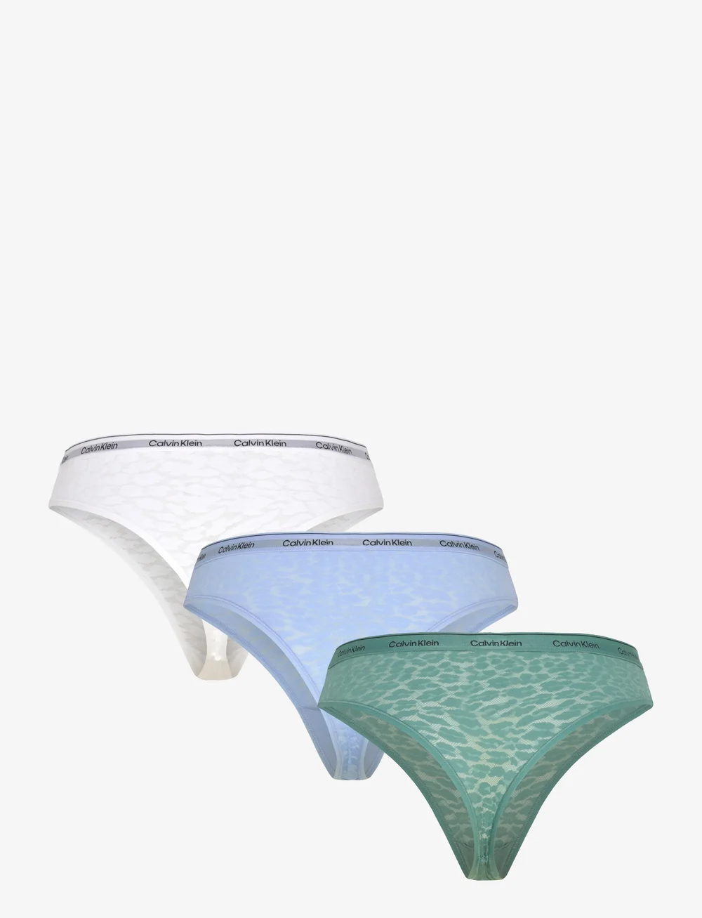 Calvin Klein - BRAZILIAN 3 PK - brazilian trusser - slate turquoise frozen fjord white - 2