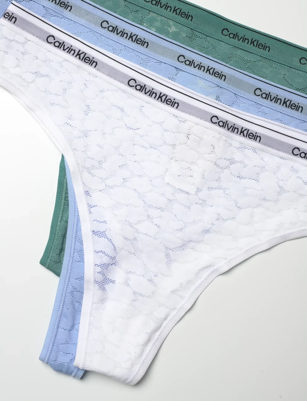 Calvin Klein - BRAZILIAN 3 PK - brazilian trusser - slate turquoise frozen fjord white - 1