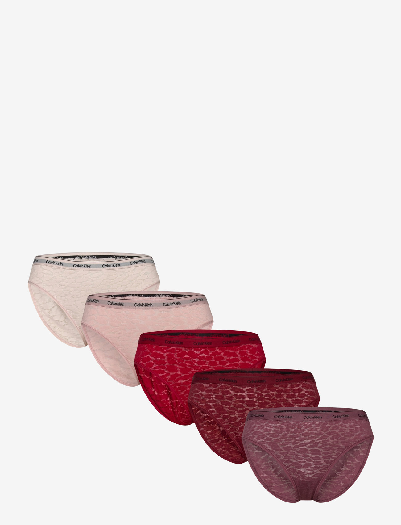 Calvin Klein - BIKINI 5PK - kvinder - jnbrry/pr pch/subd/deep mauve/syrah - 0