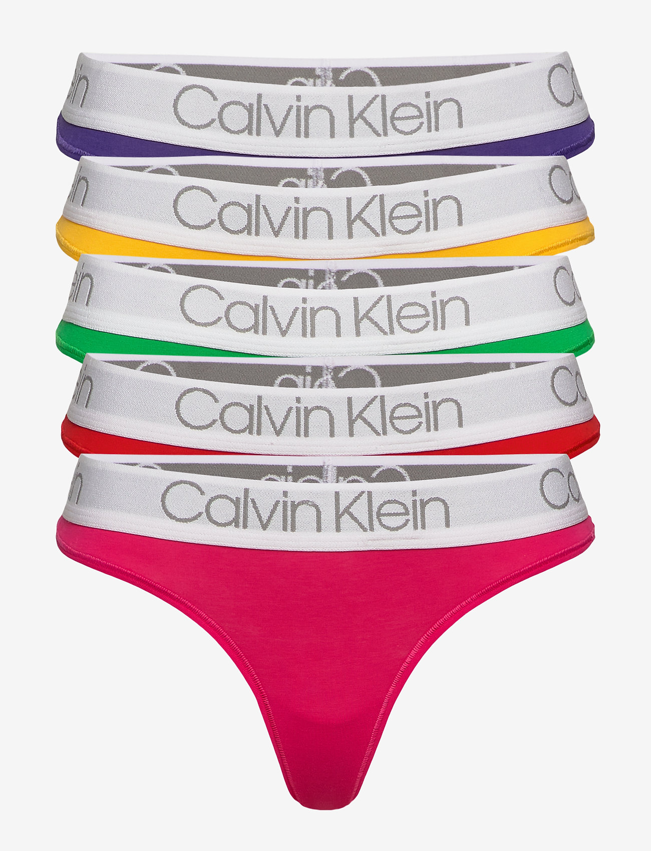 Calvin Klein - THONG 5PK - pride combo - 0
