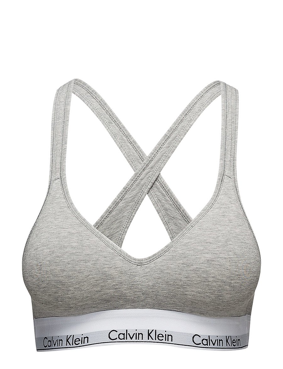 Calvin Klein - LIFT BRALETTE - tank top rinnahoidjad - grey heather - 4