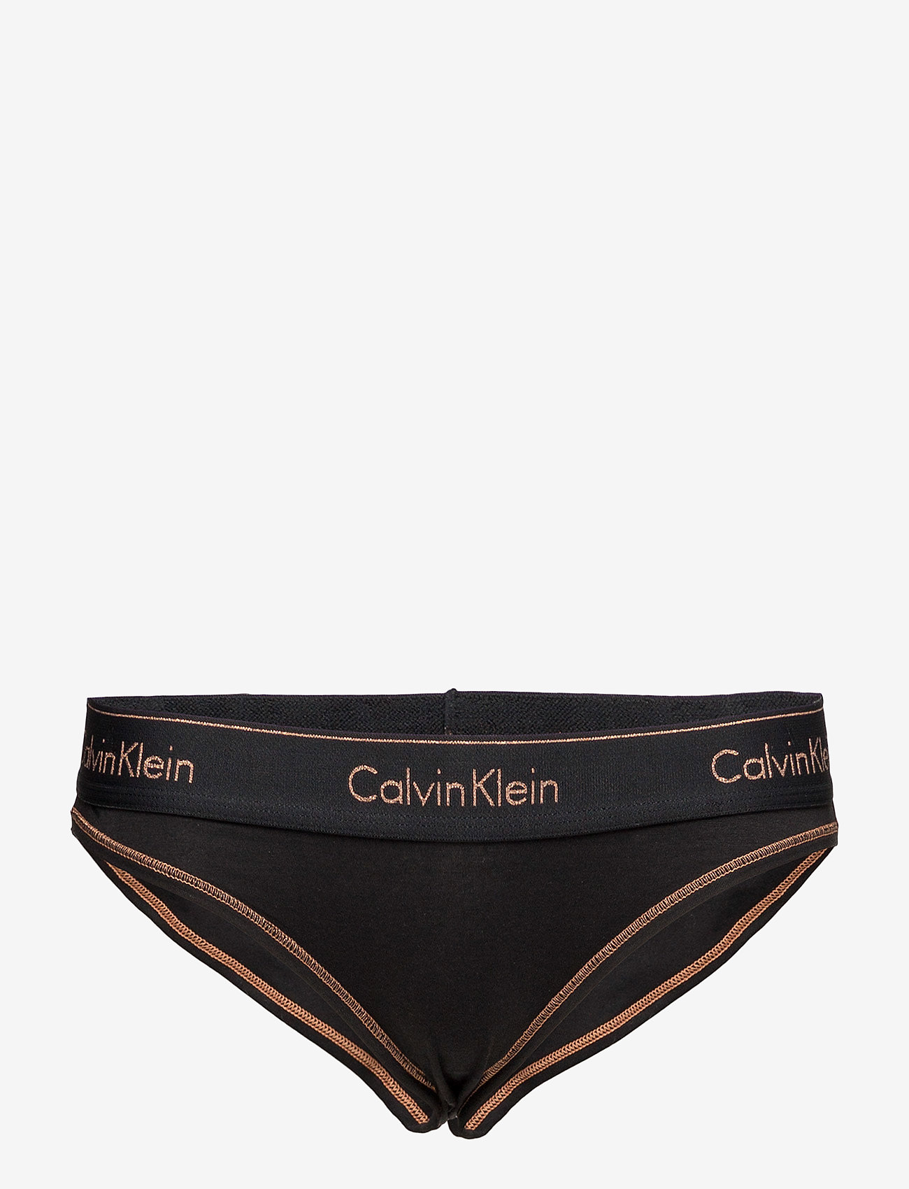 Calvin Klein - BIKINI - black (stencil logo_rose gold glitt - 0