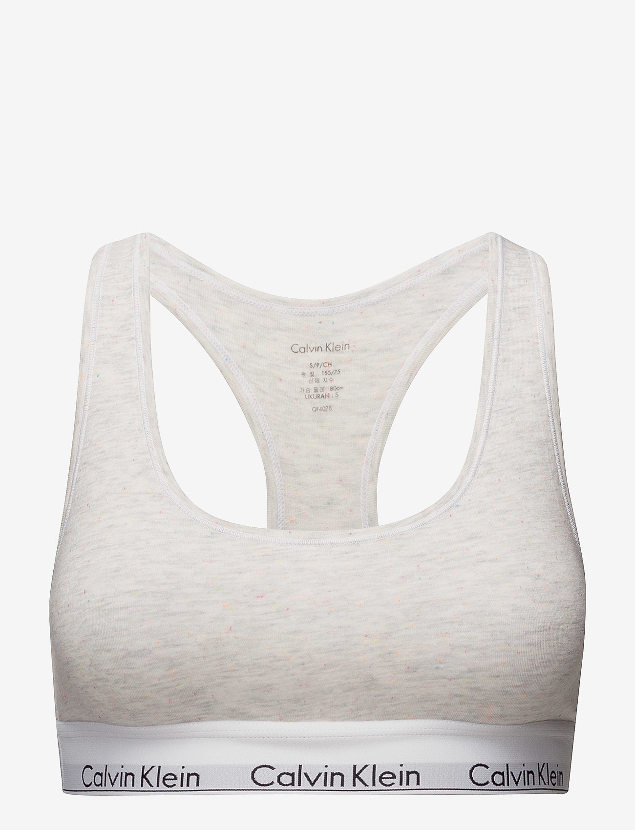 Calvin Klein - BRALETTE UNLINED, SN - snow heather_neon neps - 0