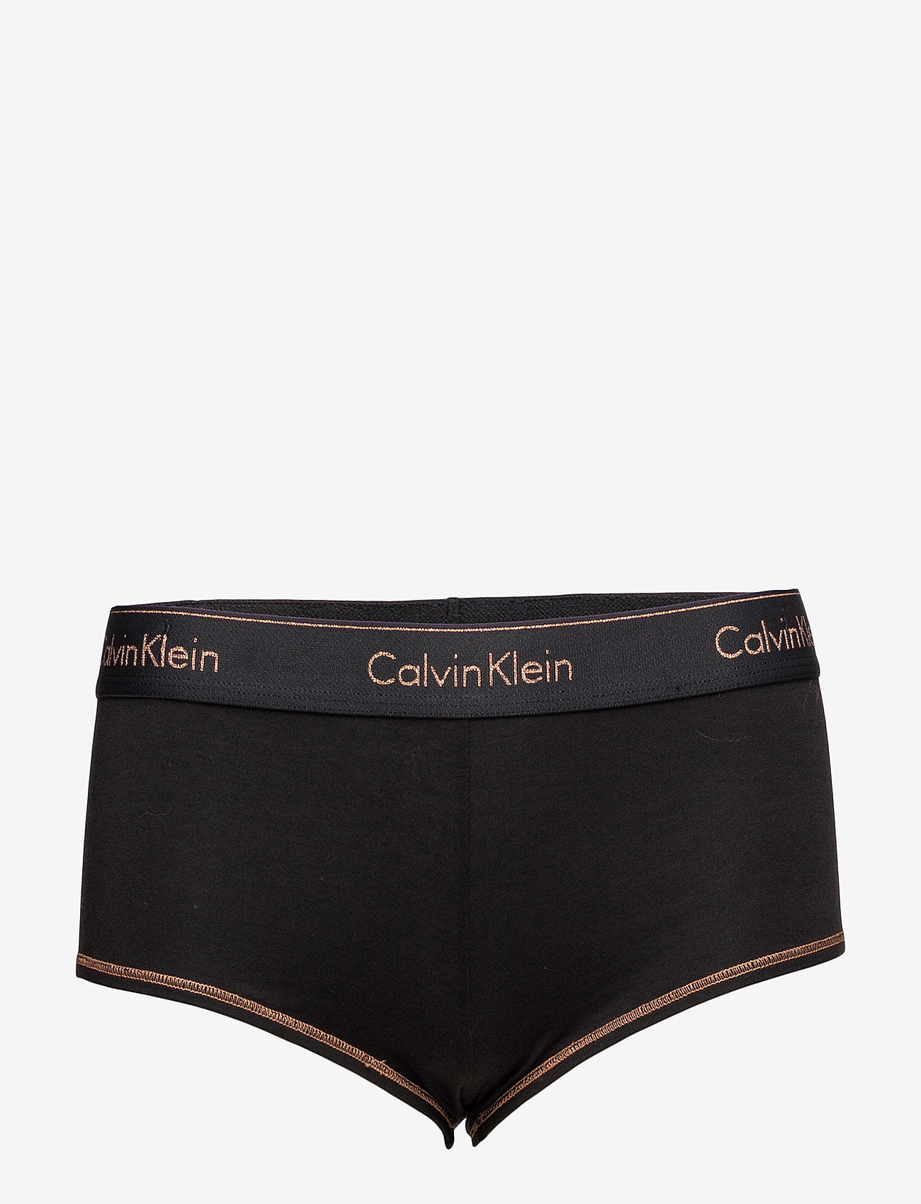 Calvin Klein - BOYSHORT - black (stencil logo_rose gold glitt - 0