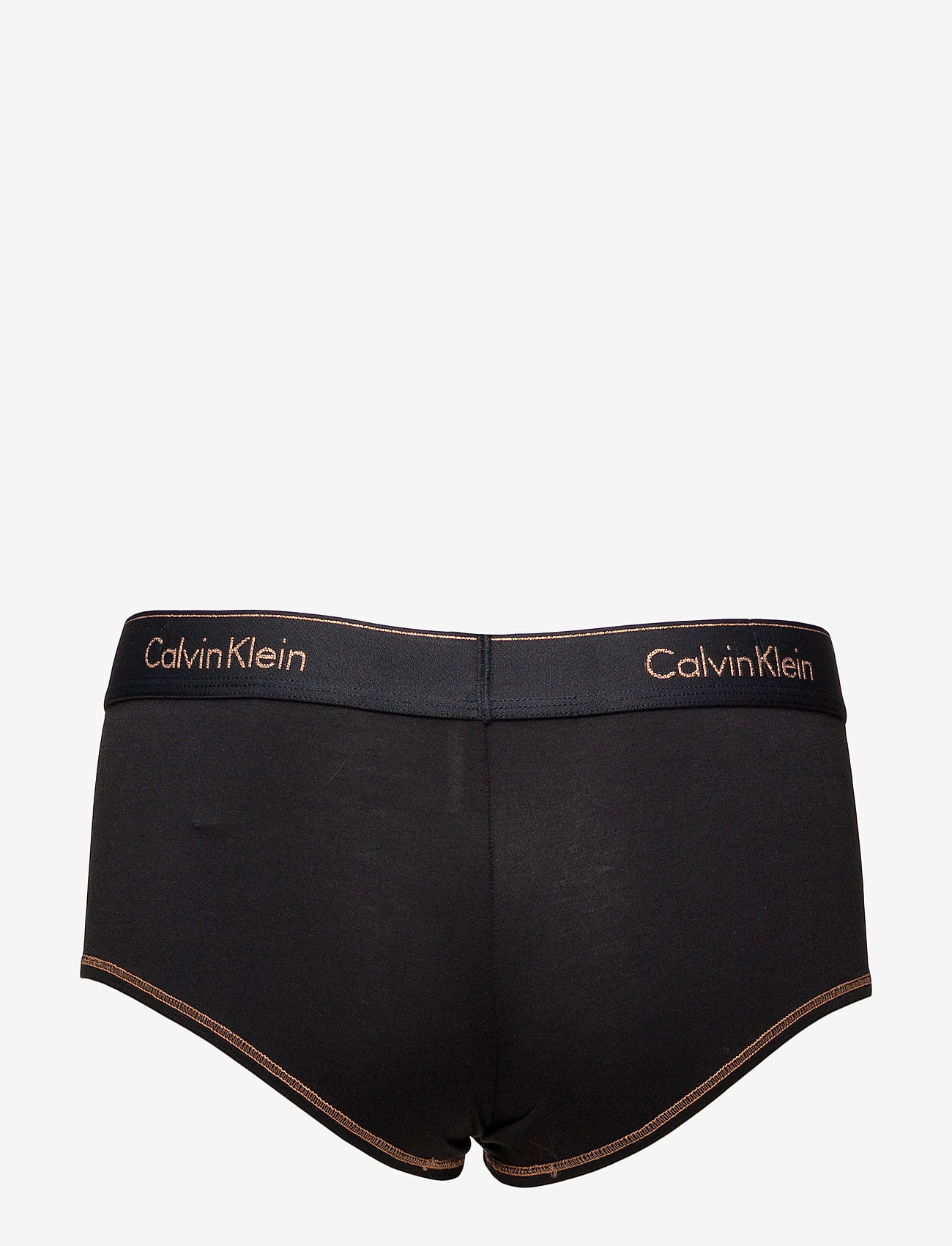 Calvin Klein - BOYSHORT - black (stencil logo_rose gold glitt - 1
