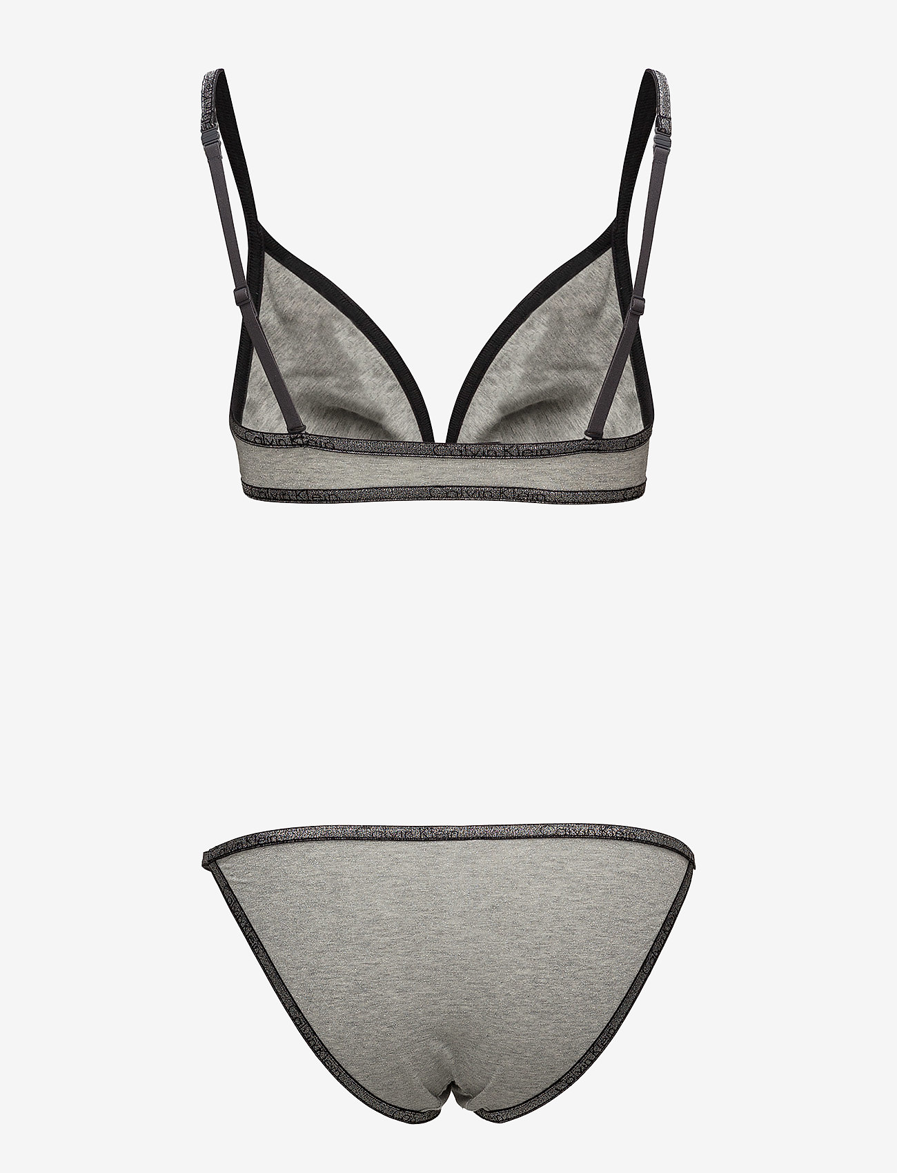 Calvin Klein - GIFT SET (TRIA&TANGA - grey heather w. silver lurex - 1