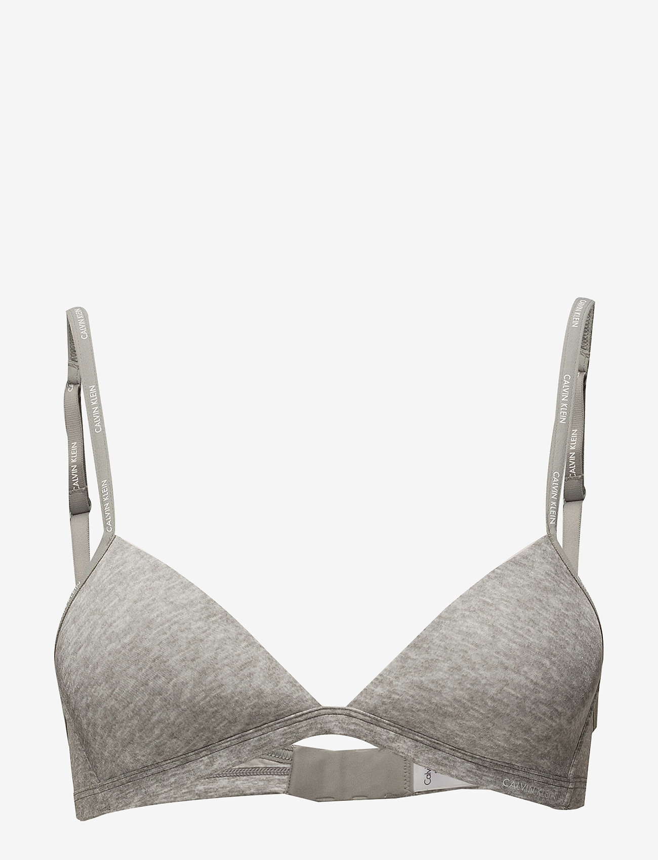 LIGHTLY LINED TRIANGLE - PRINTED GREY HEATHER