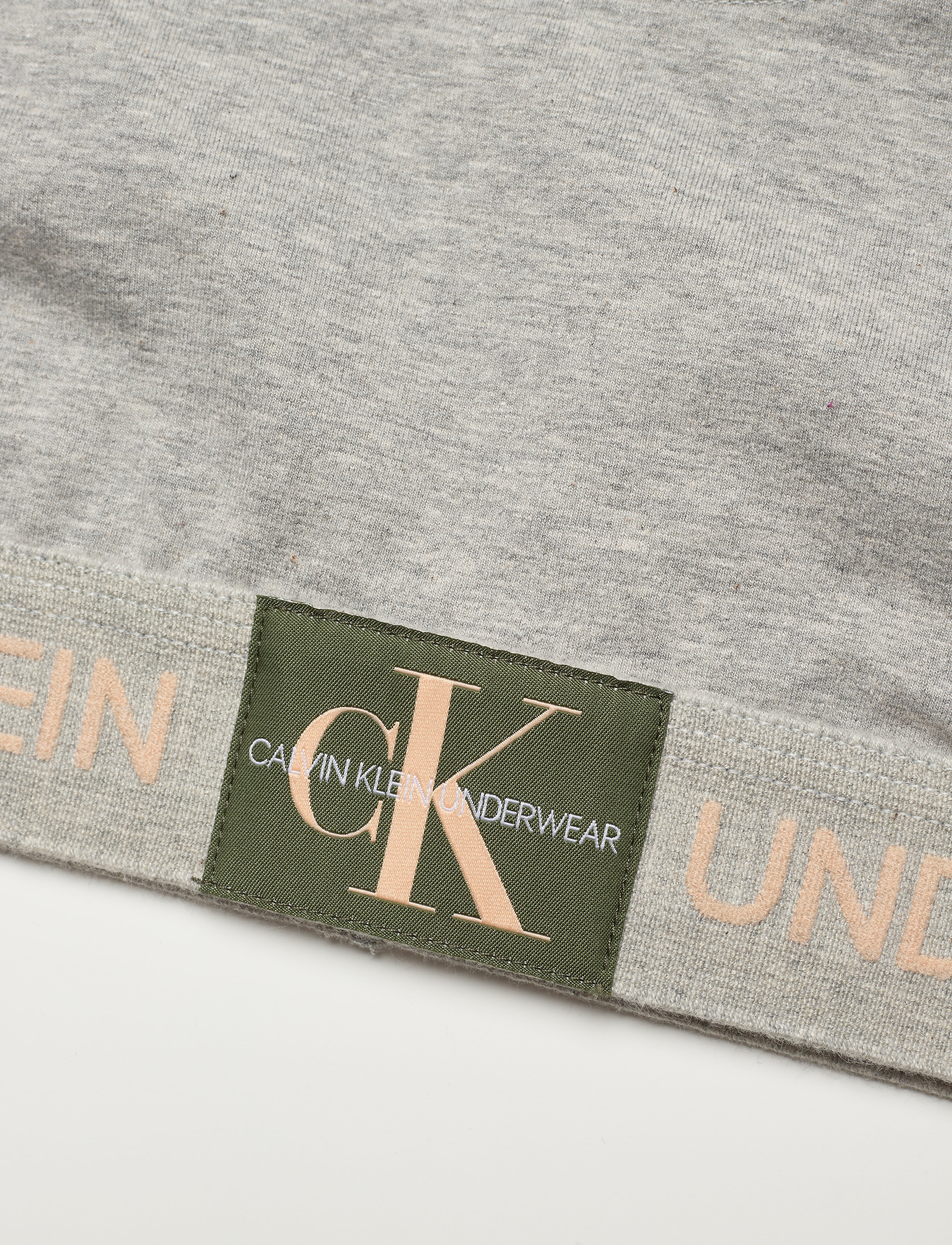 Calvin Klein - UNLINED BRALETTE - grey heather w/ citrus delight - 2