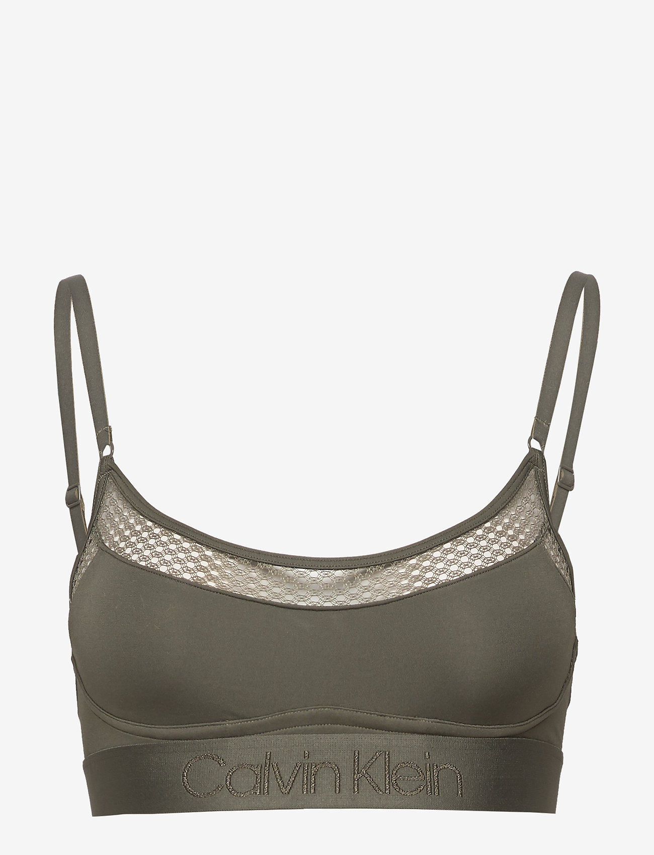 Calvin Klein - UNLINED BRALETTE - army dust - 0