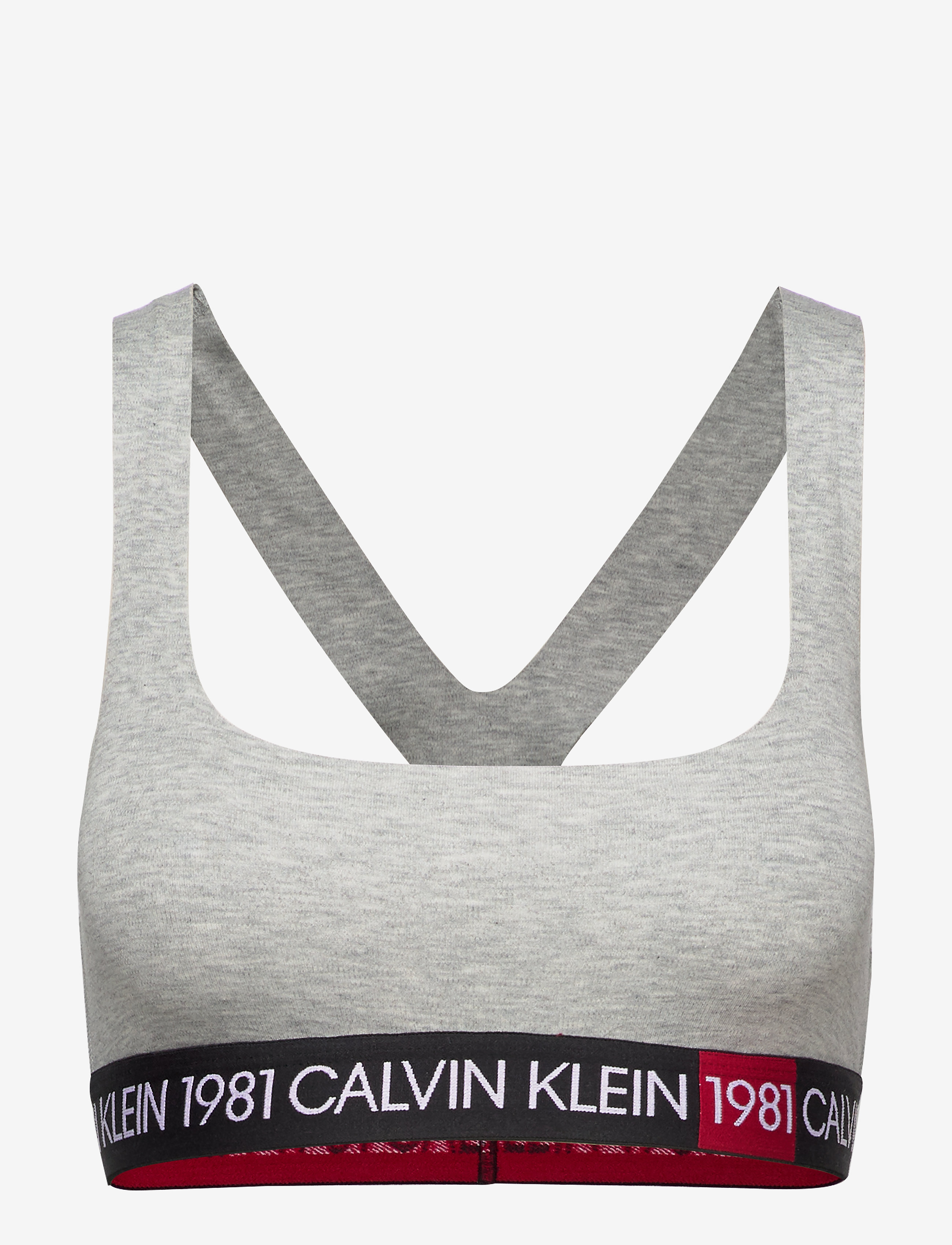 Calvin Klein - UNLINED BRALETTE - grey heather - 0