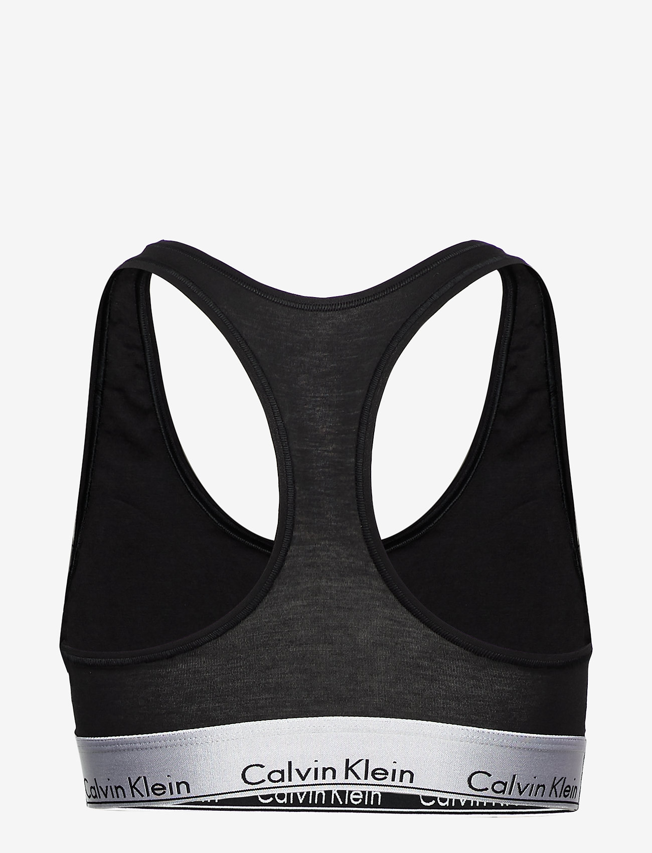 Calvin Klein - UNLINED BRALETTE - black w. silver ground - 1