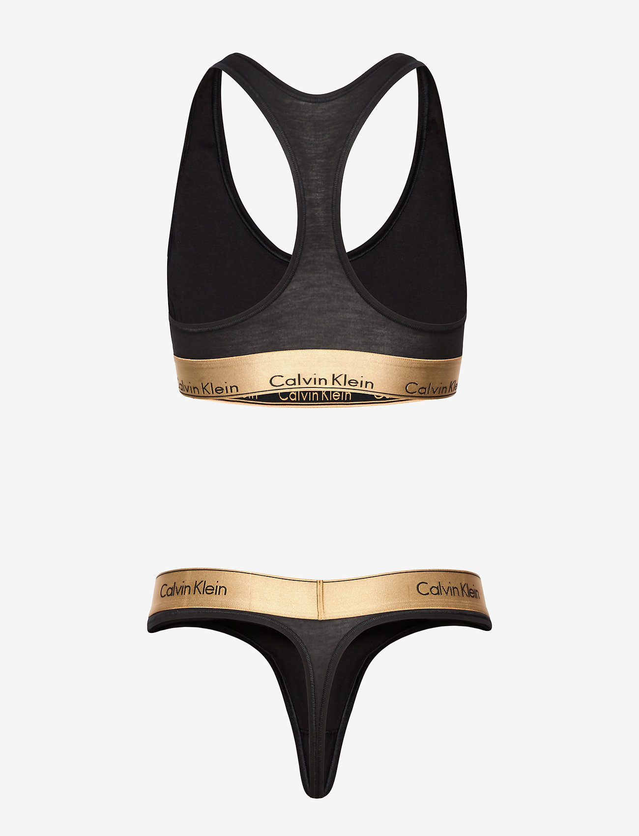 Calvin Klein - BRALETTE SET - black w. gold ground - 1