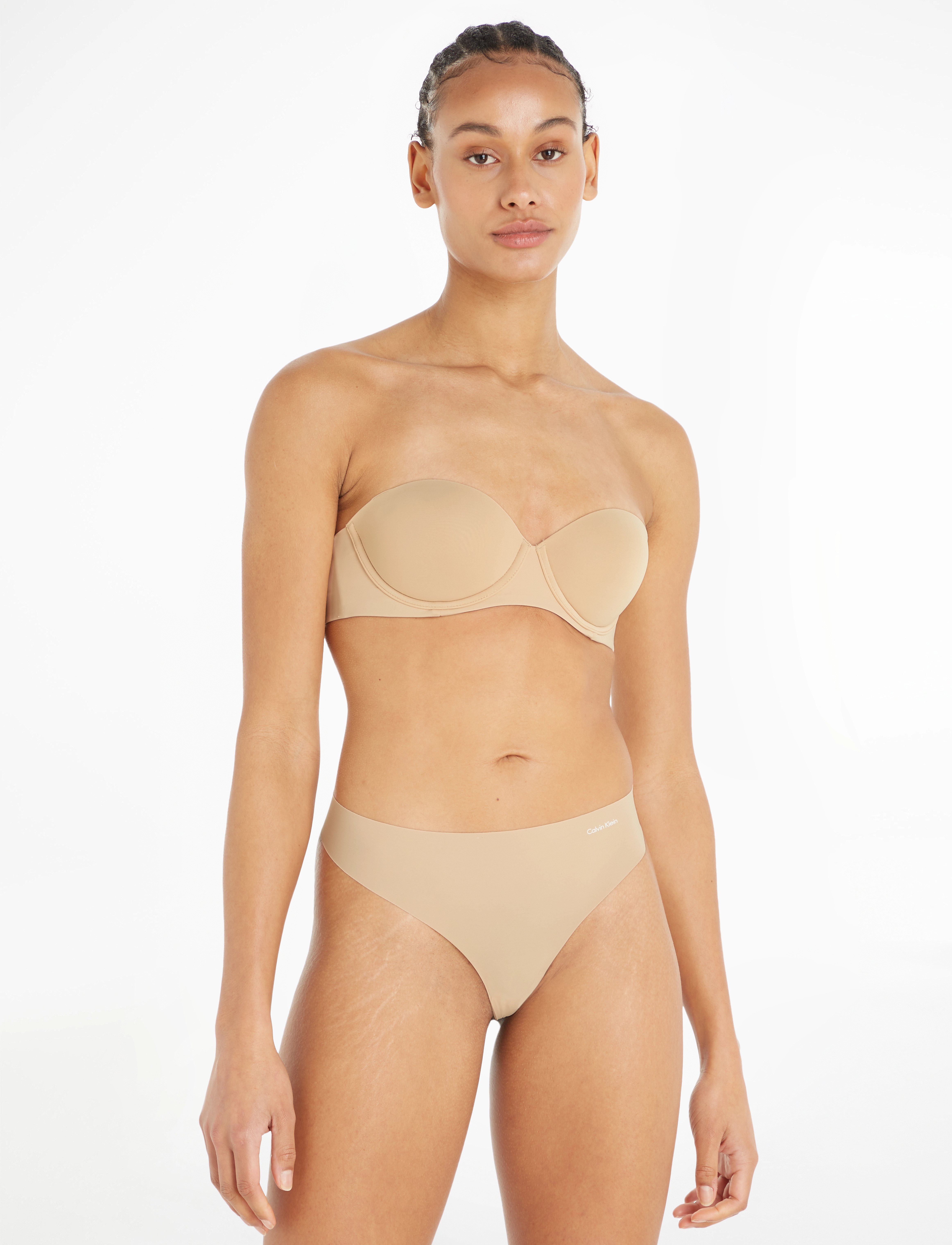 Calvin Klein Push Up Strapless, 70 E, Bras & Oberteile, Beige - Bras, Frauen