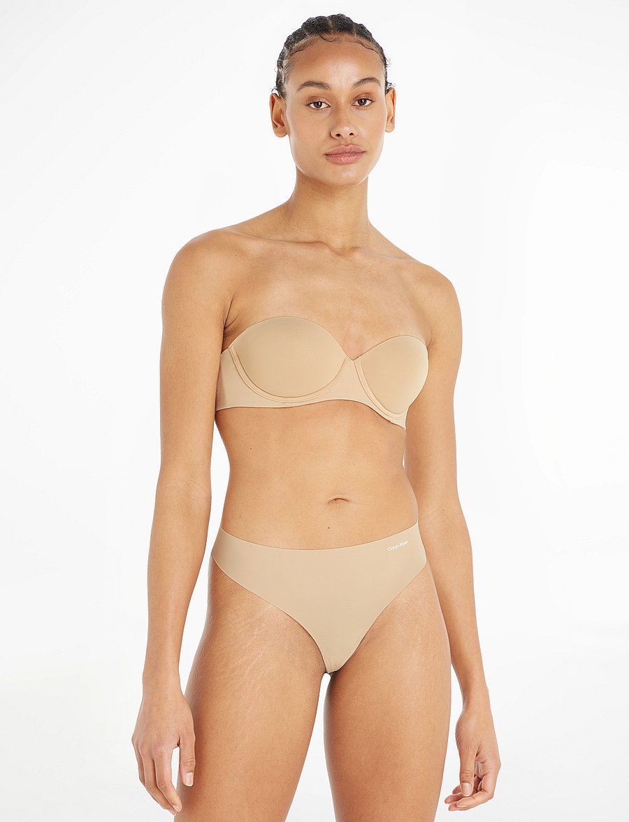 Calvin Klein - PUSH UP STRAPLESS - push up bh'er - bare - 0