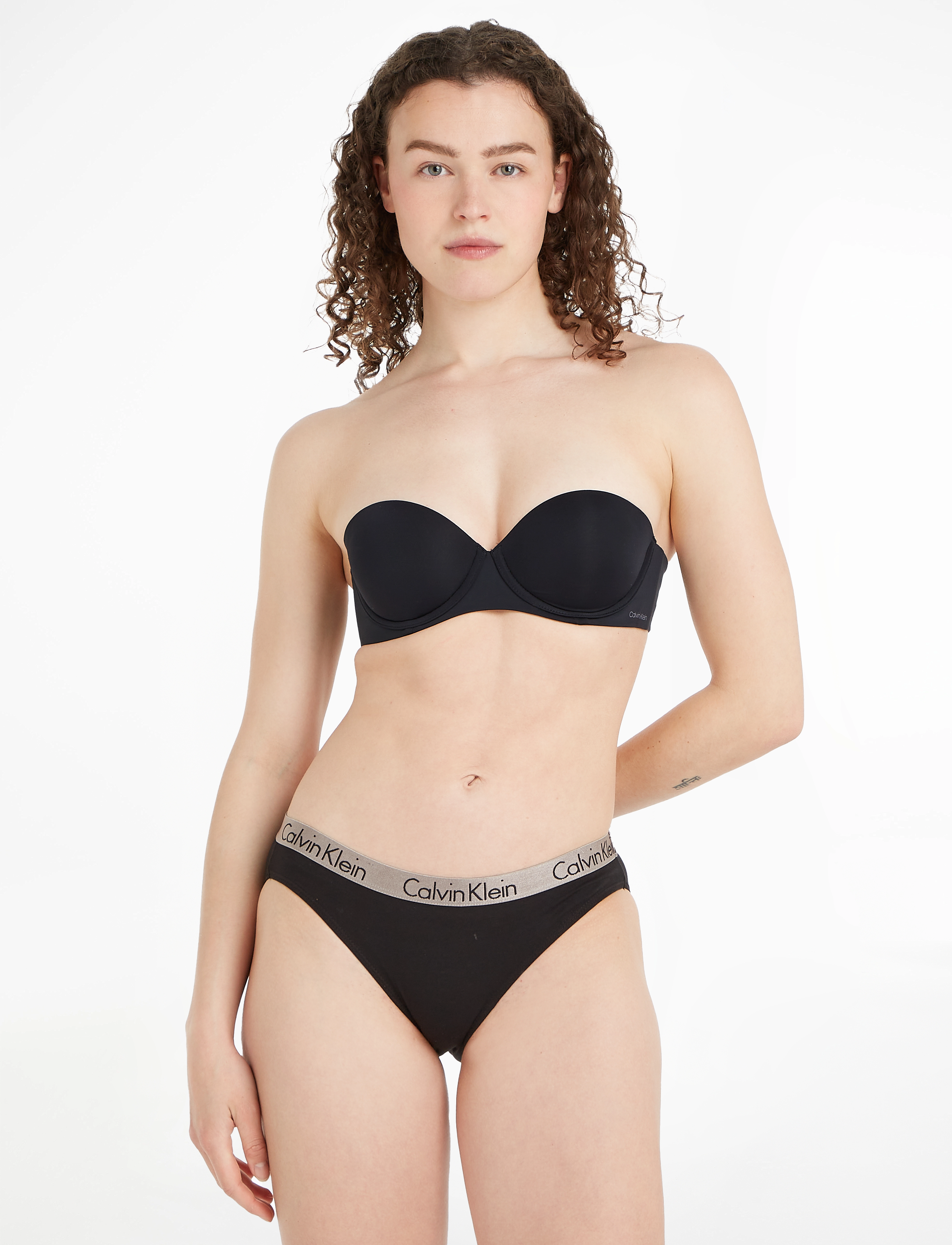 Calvin Klein Push Up Strapless, 70 D, Bras & Oberteile, Schwarz - Bras, Frauen