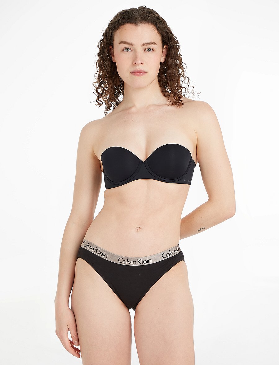 Calvin Klein - PUSH UP STRAPLESS - halterlose bhs - black - 0