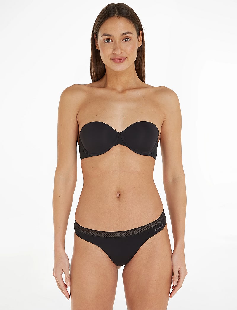 Calvin Klein - LGHT LINED STRAPLESS - axelbandslösa bh:ar - black - 0