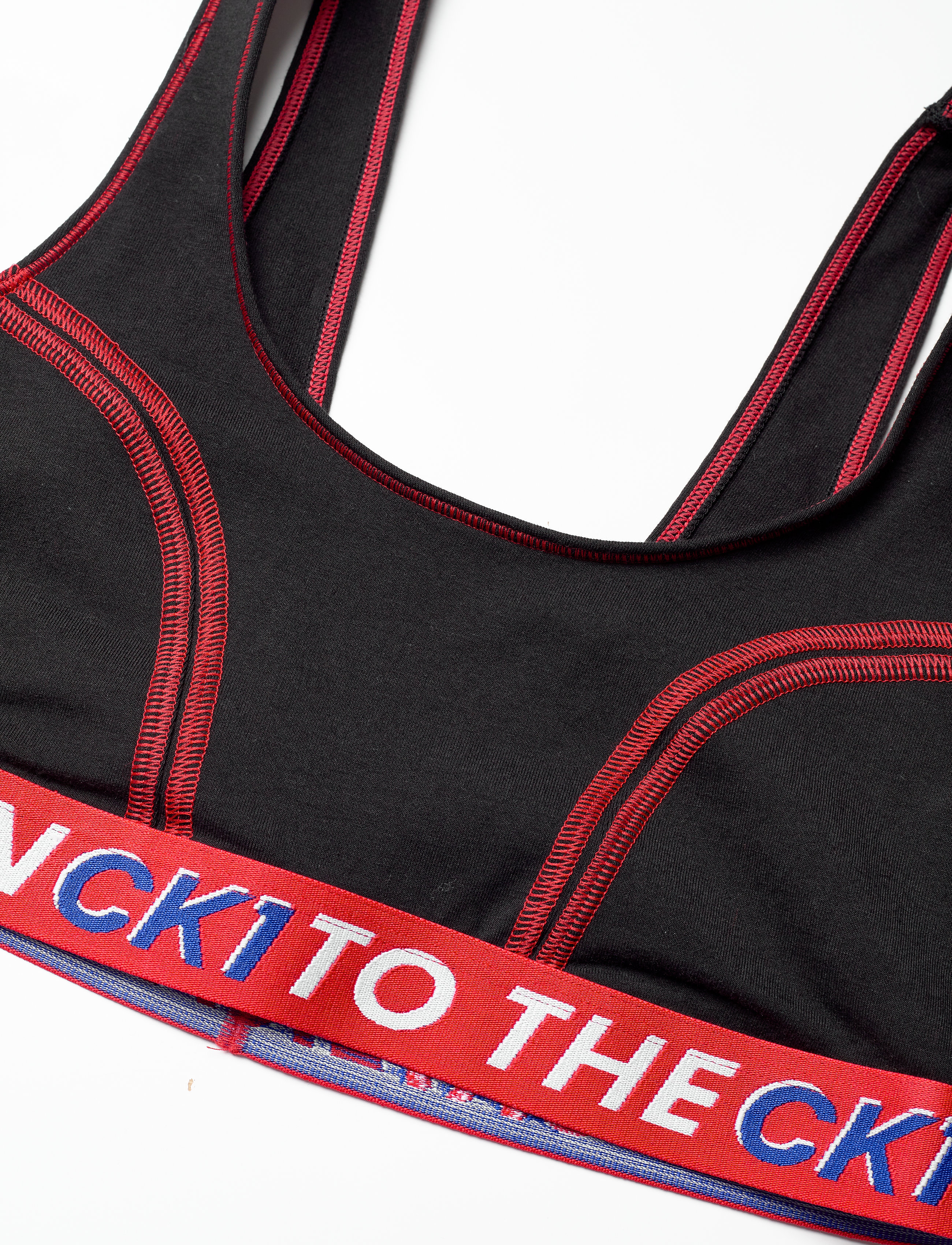 Calvin Klein - UNLINED BRALETTE - black_american dream wb - 2