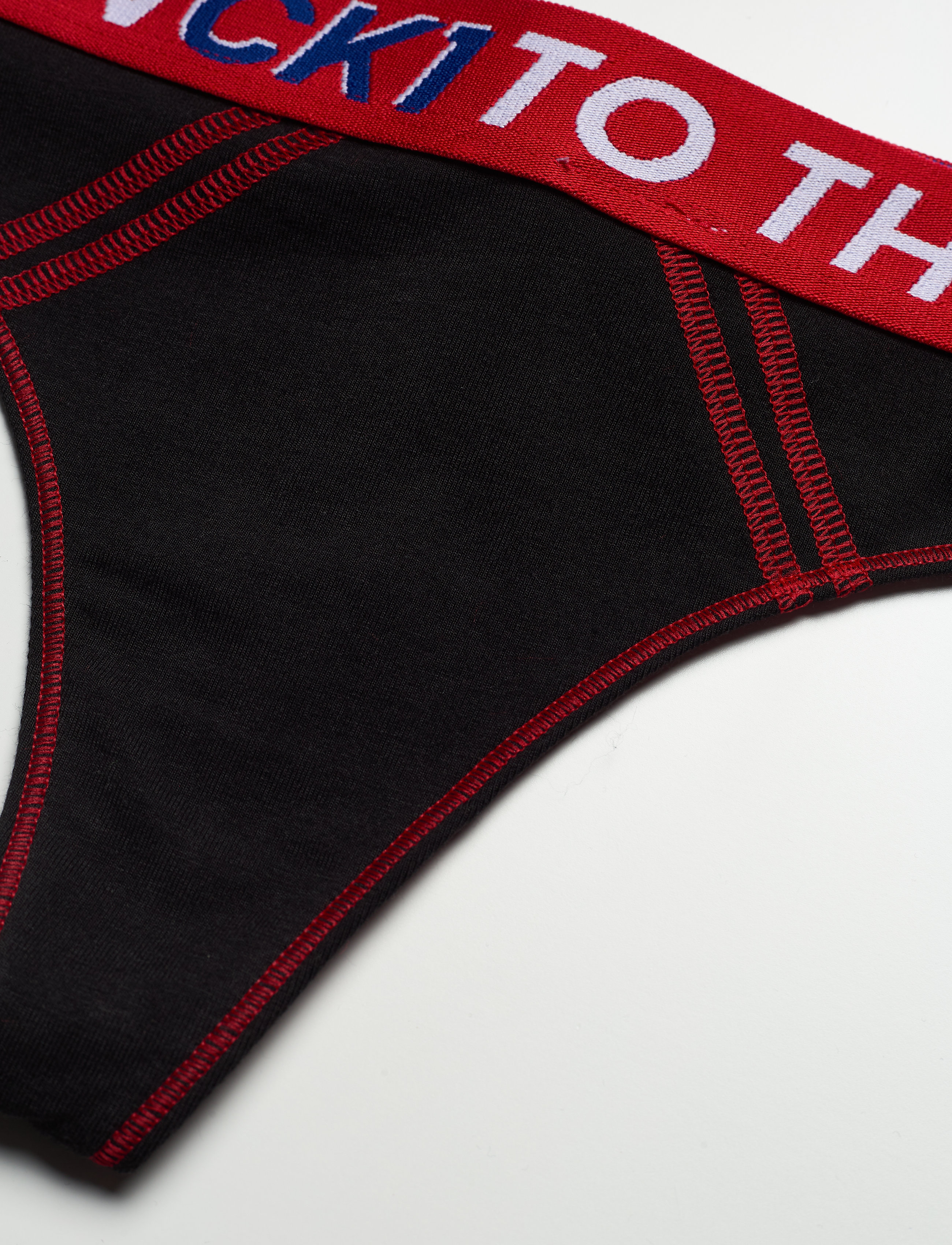 Calvin Klein - THONG - black_american dream wb - 2