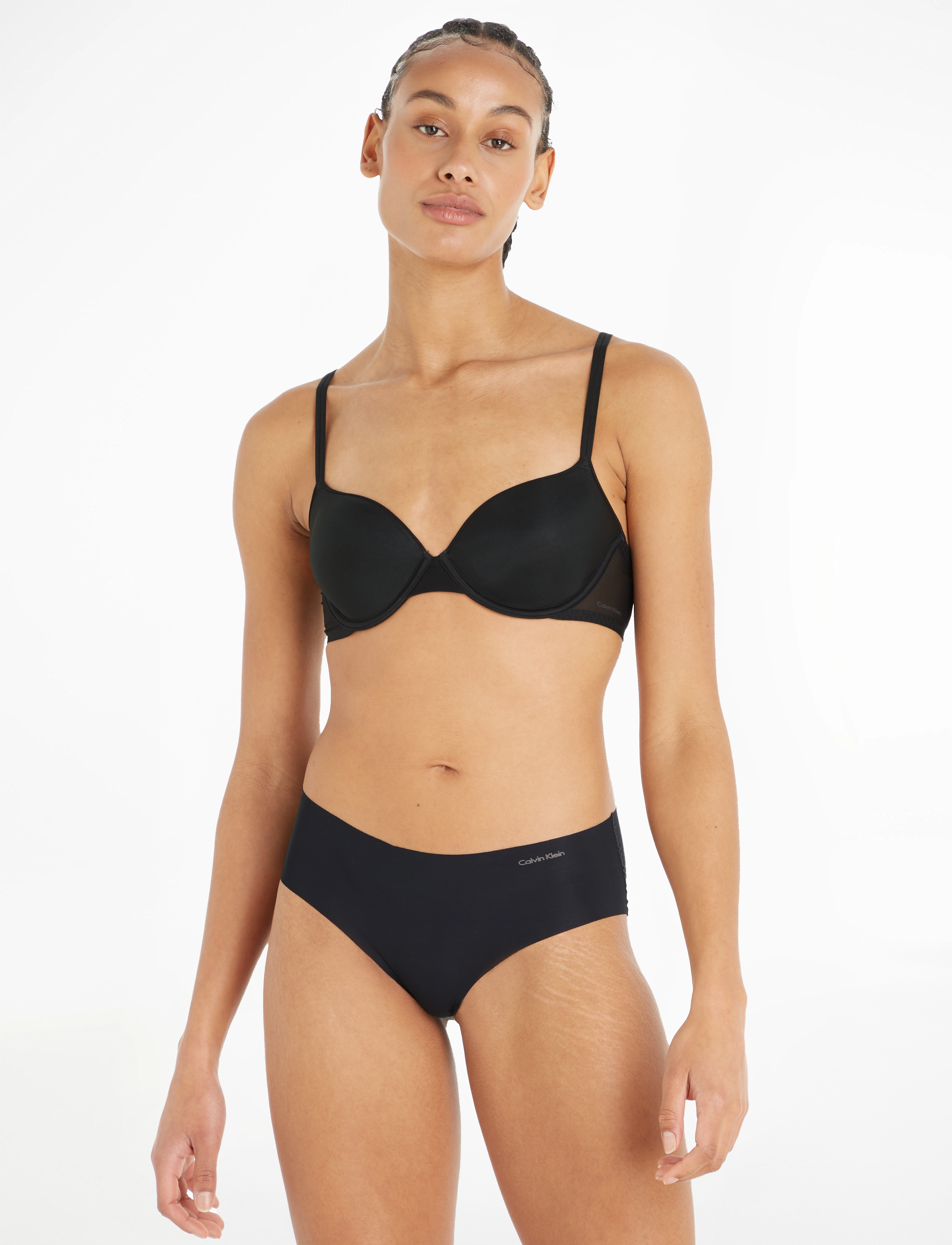 Calvin Klein LIGHTLY LINED DEMI - Rintaliivit - BLACK / black