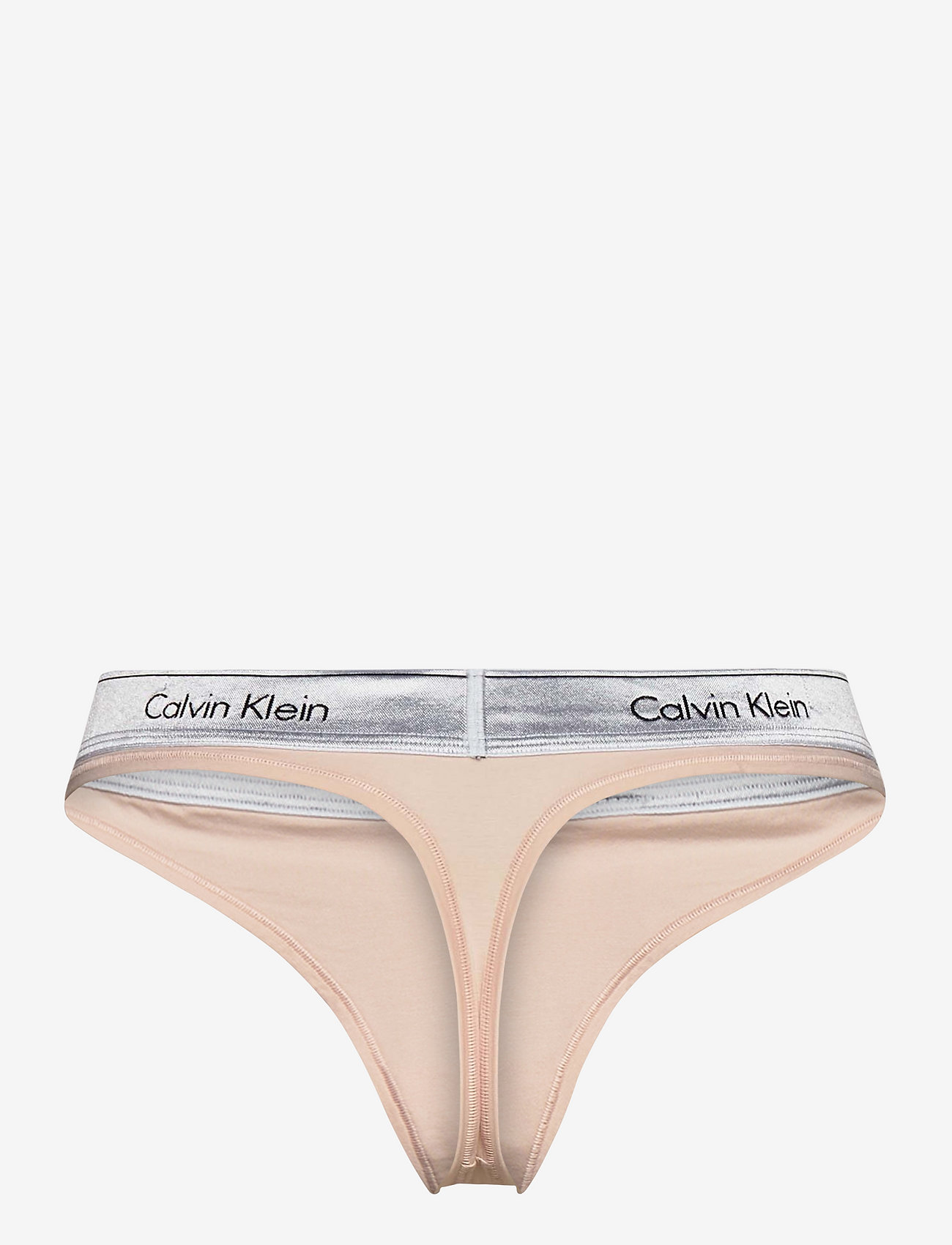 Calvin Klein - THONG - buff beige_silver wb - 1