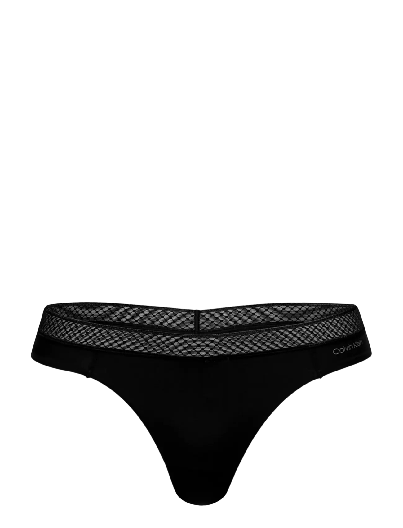 Calvin Klein THONG - Stringtrosor - BLACK / black