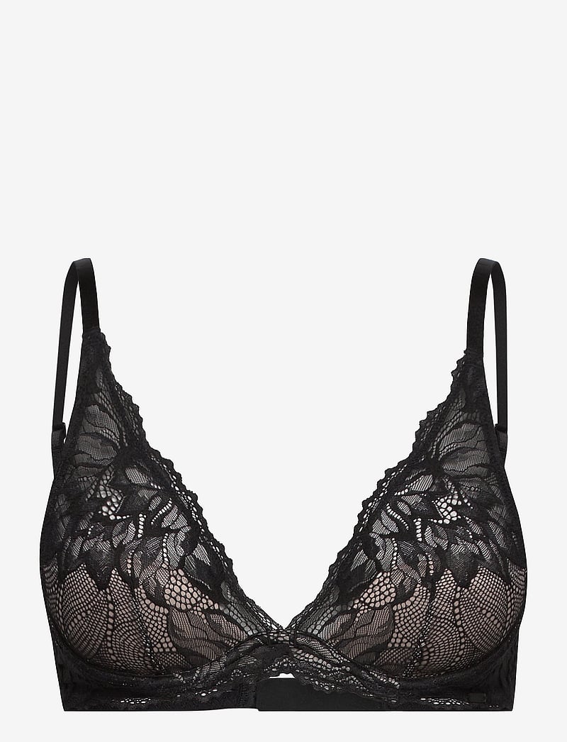Calvin Klein - LGHT LINED PLUNGE - bralette - black - 1