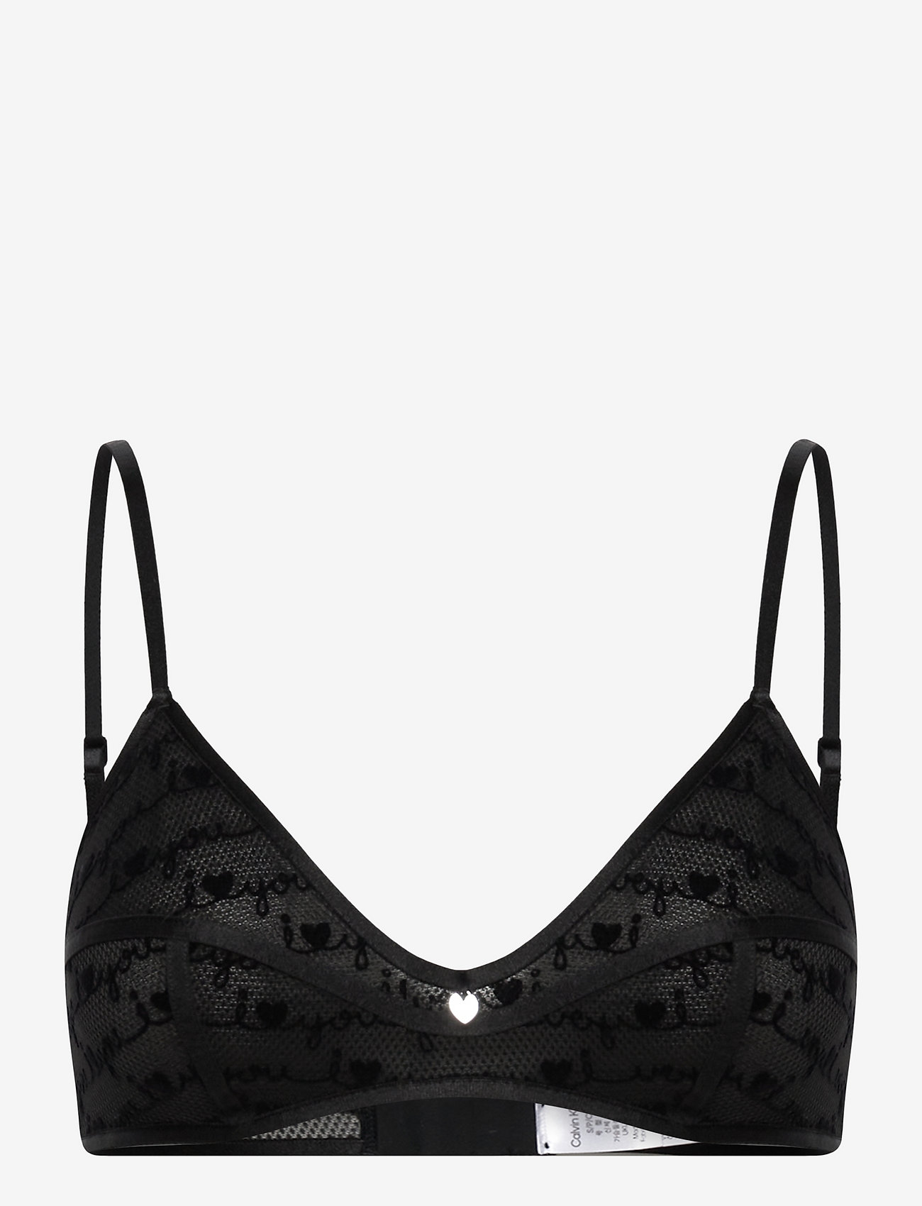 Calvin Klein - UNLINED TRIANGLE - black_i heart you - 0