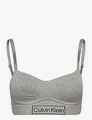 Calvin Klein - LGHT LINED BRALETTE - tank top rinnahoidjad - grey heather - 0