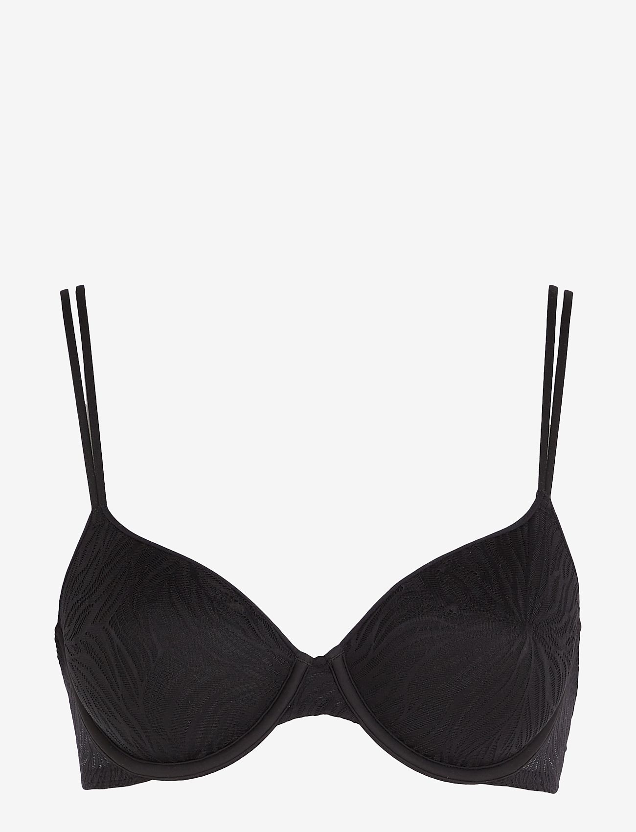Calvin Klein - LIGHTLY LINED DEMI - push up bhs - black - 1