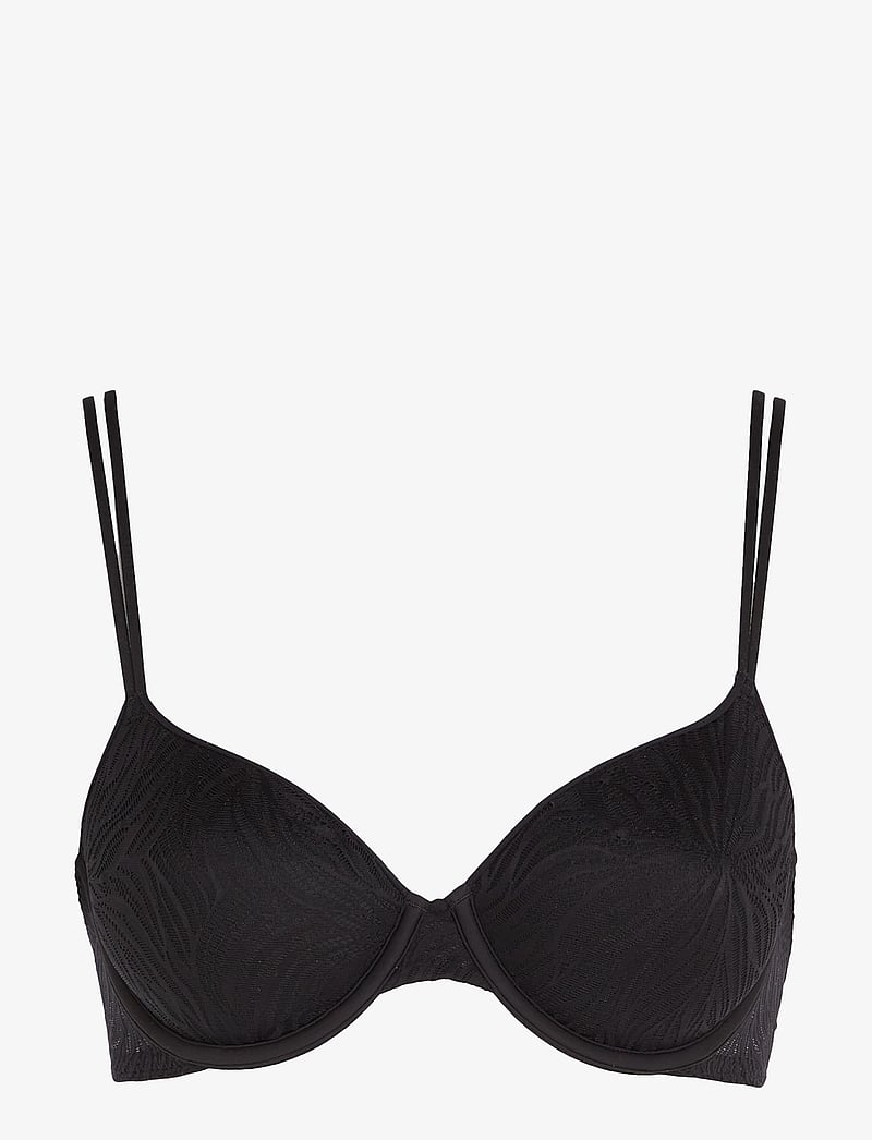 Calvin Klein - LIGHTLY LINED DEMI - push up bhs - black - 1