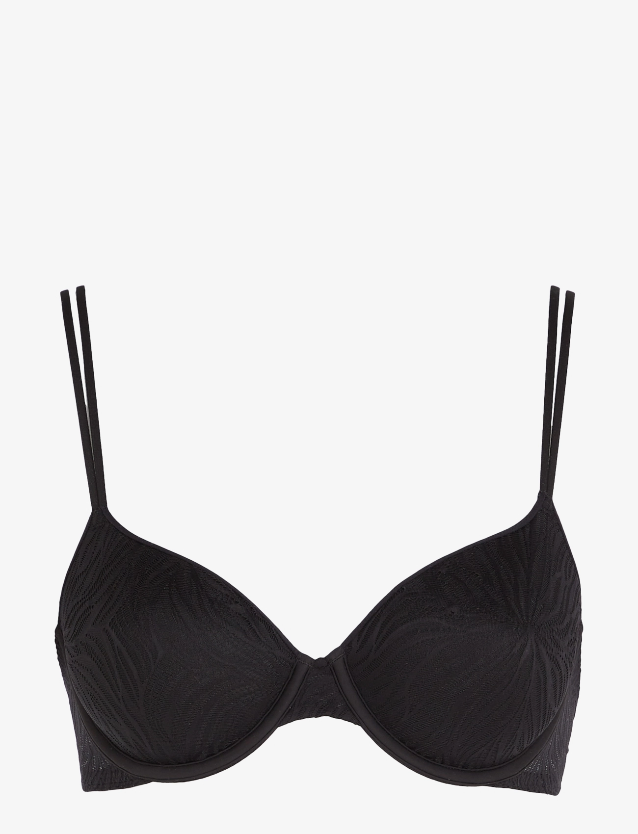 Calvin Klein LIGHTLY LINED DEMI - Push up BH'er - BLACK / black